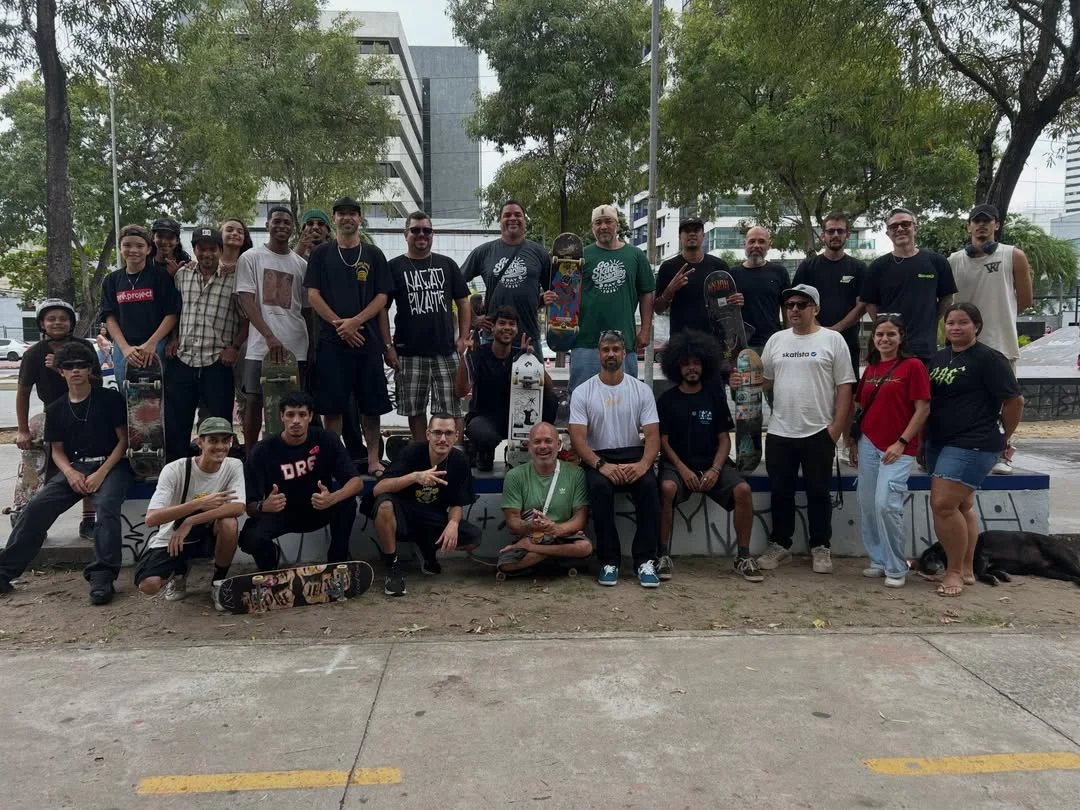 Comunidade de skatistas reunida em Pernambuco